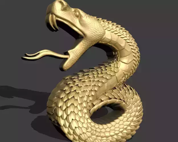 Snake jewelry 3D print model