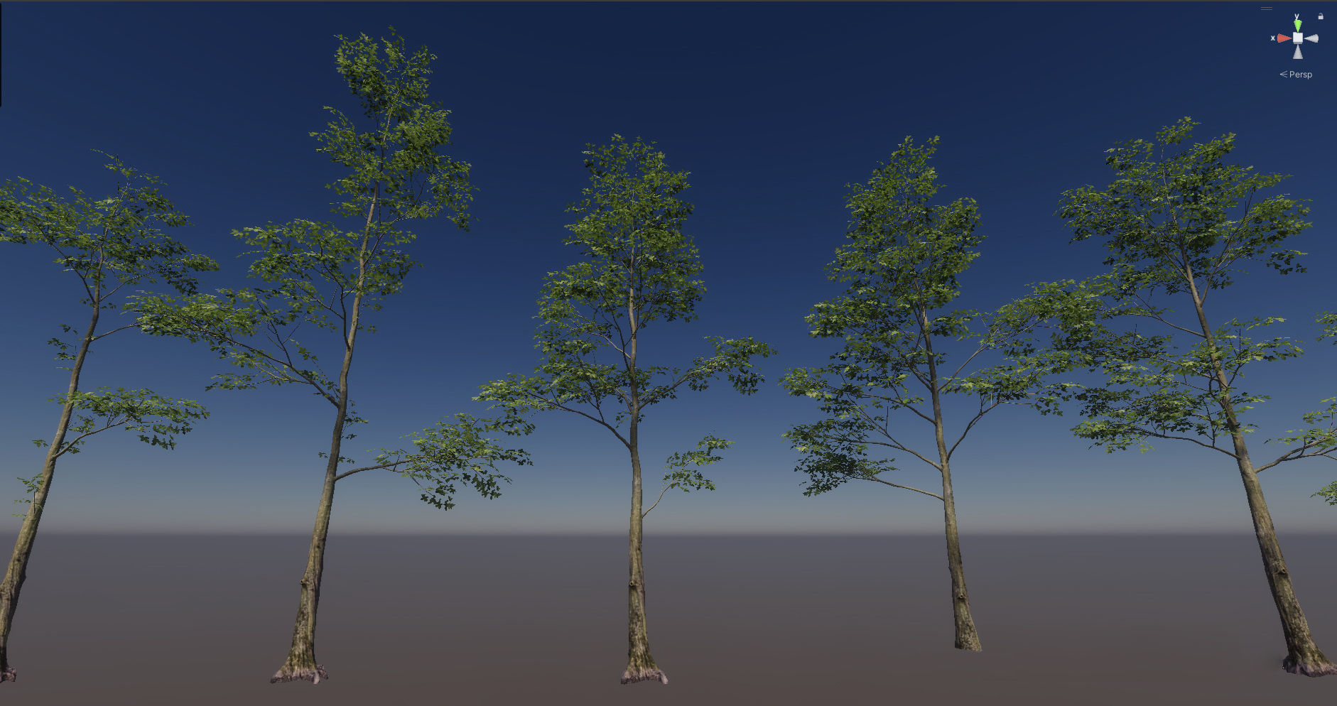  Forest Game Trees Low-poly 3D model_12
