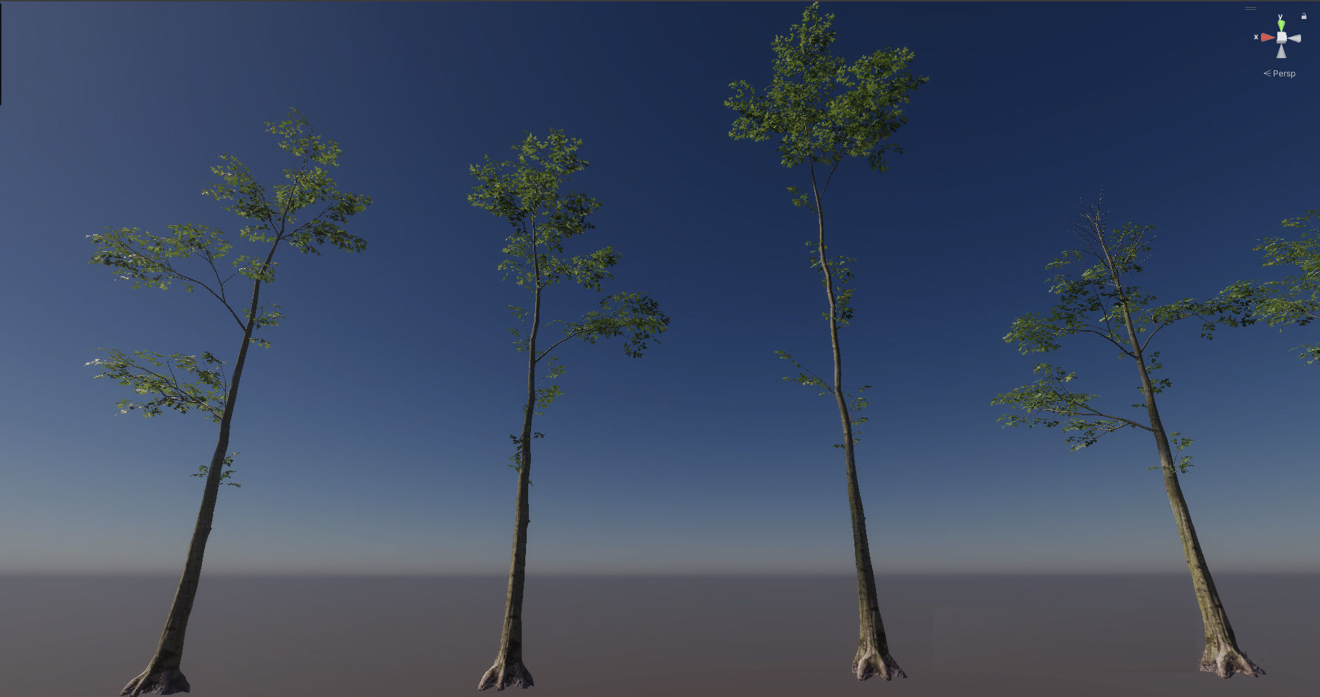  Forest Game Trees Low-poly 3D model_11