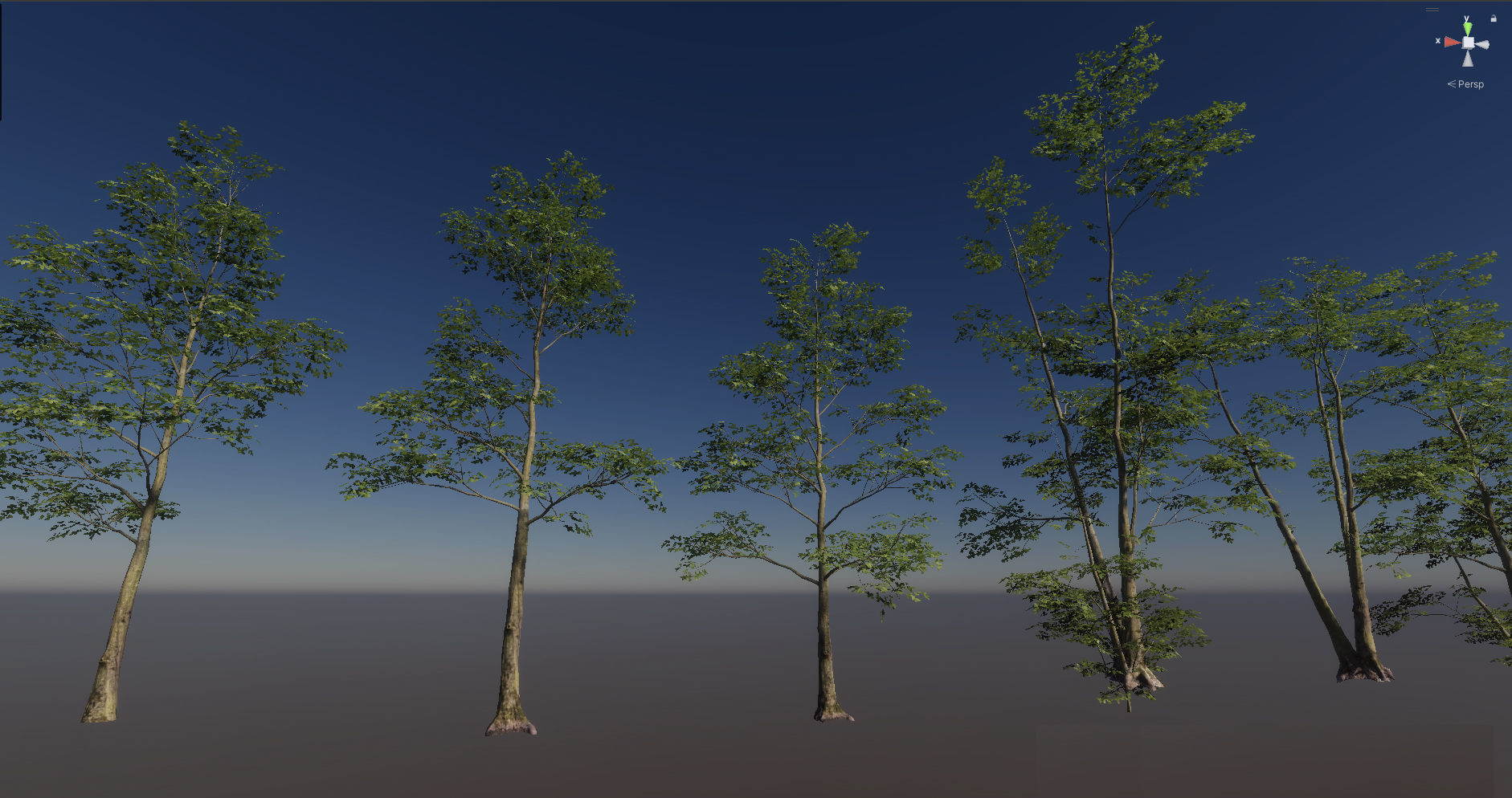 Forest Game Trees Low-poly 3D model_6