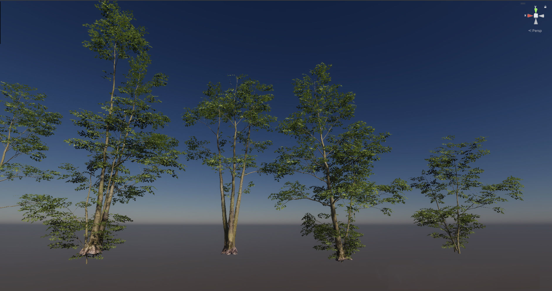  Forest Game Trees Low-poly 3D model_7