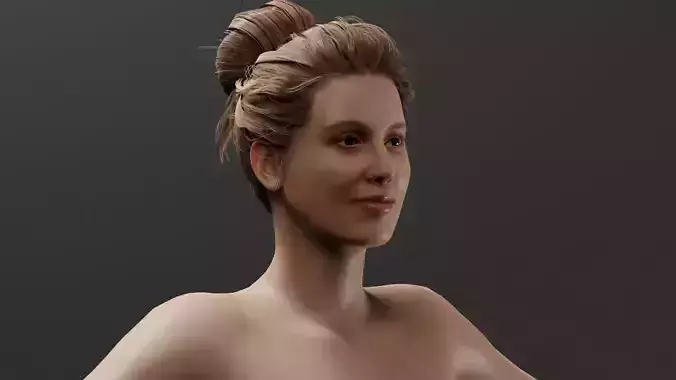 Realistic Female Character - Angel 3D model