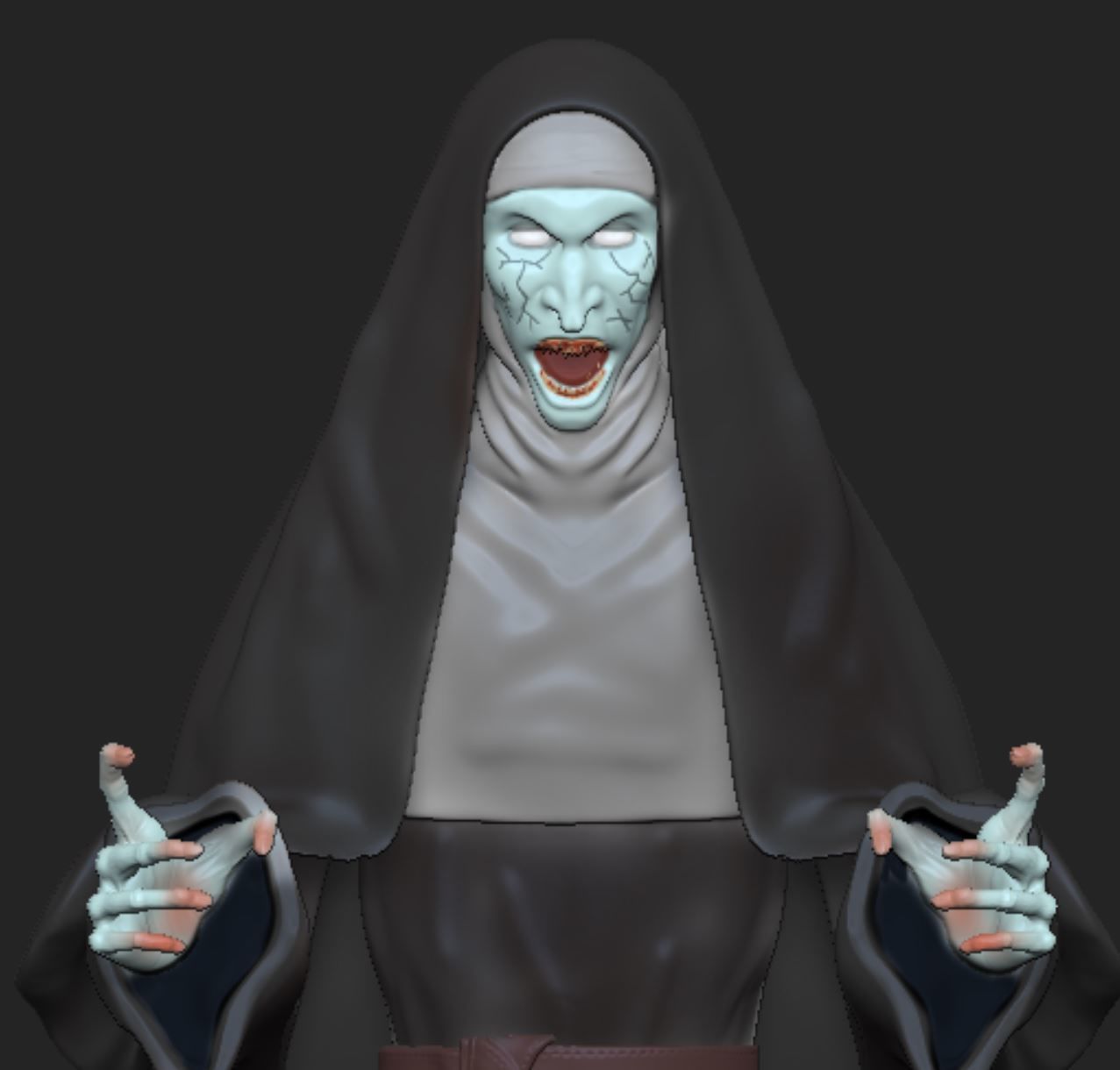 The Nun A Freira 3D print model_1