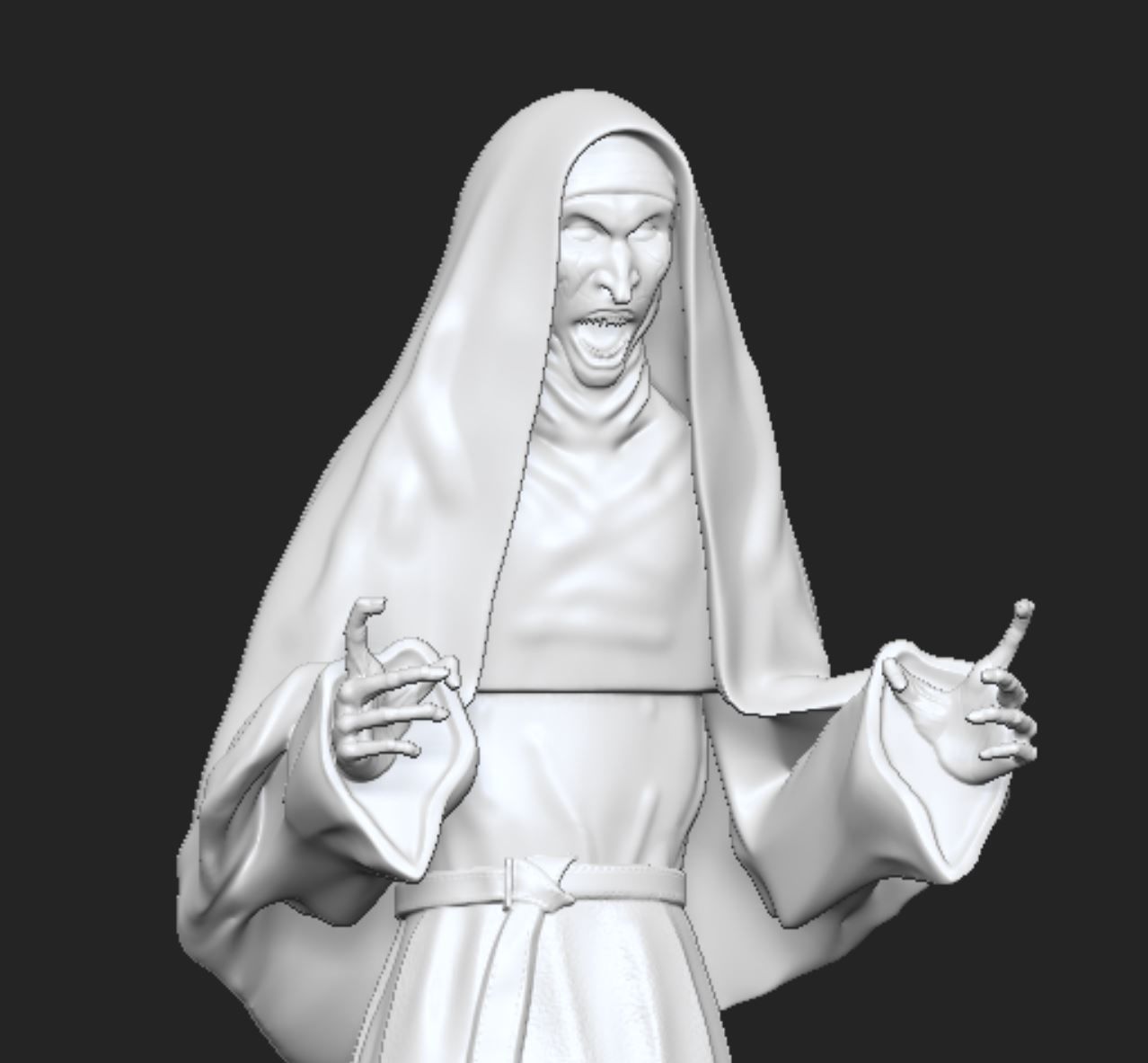 The Nun A Freira 3D print model_2