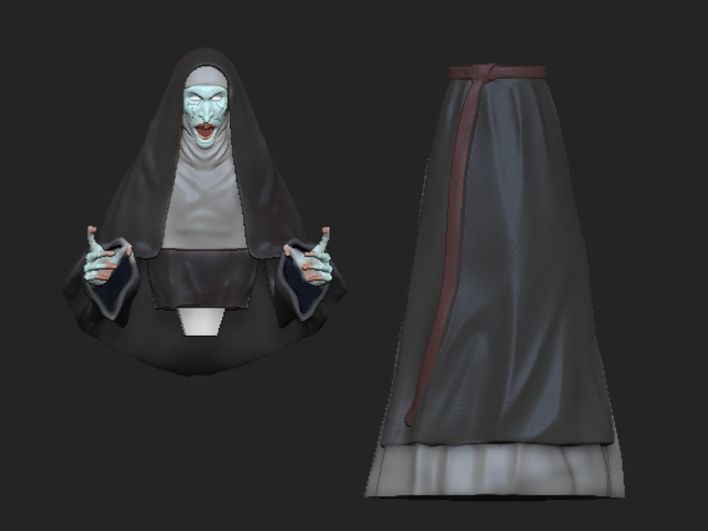 The Nun A Freira 3D print model_3