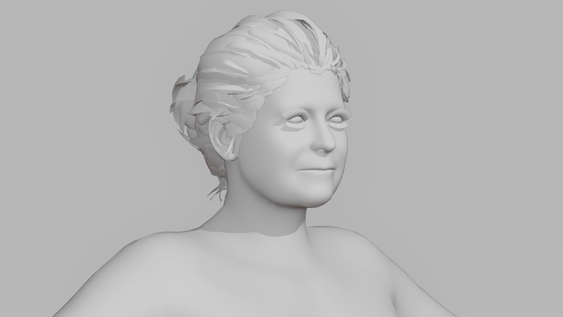 Realistic Female Character - Granny Tuna 3D model_5