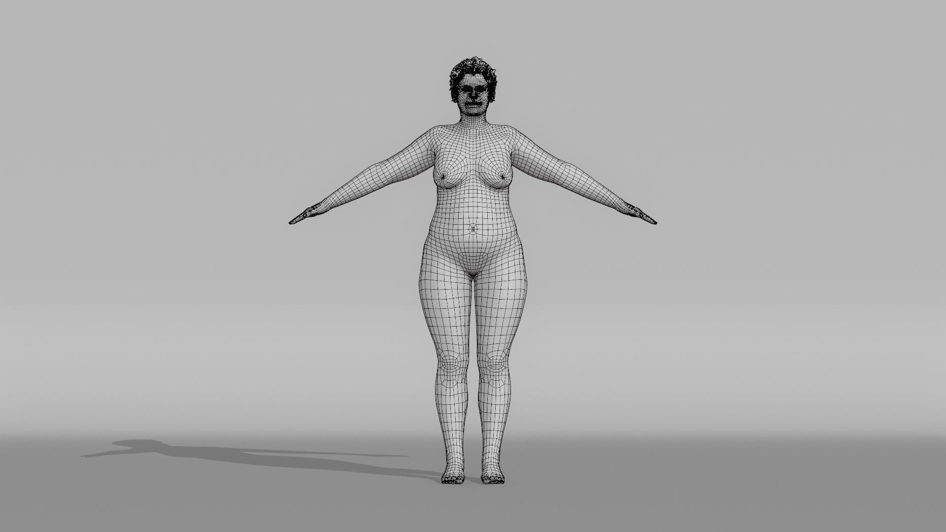 Realistic Female Character - Granny Tuna 3D model_16