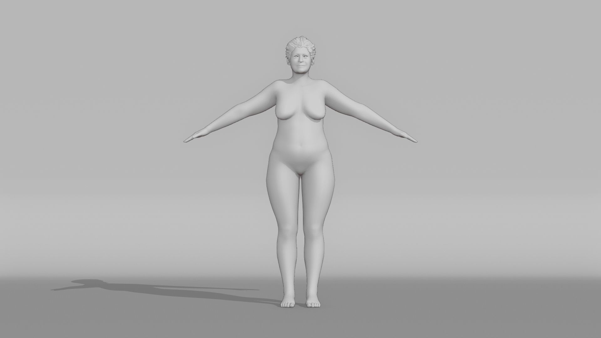 Realistic Female Character - Granny Tuna 3D model_6