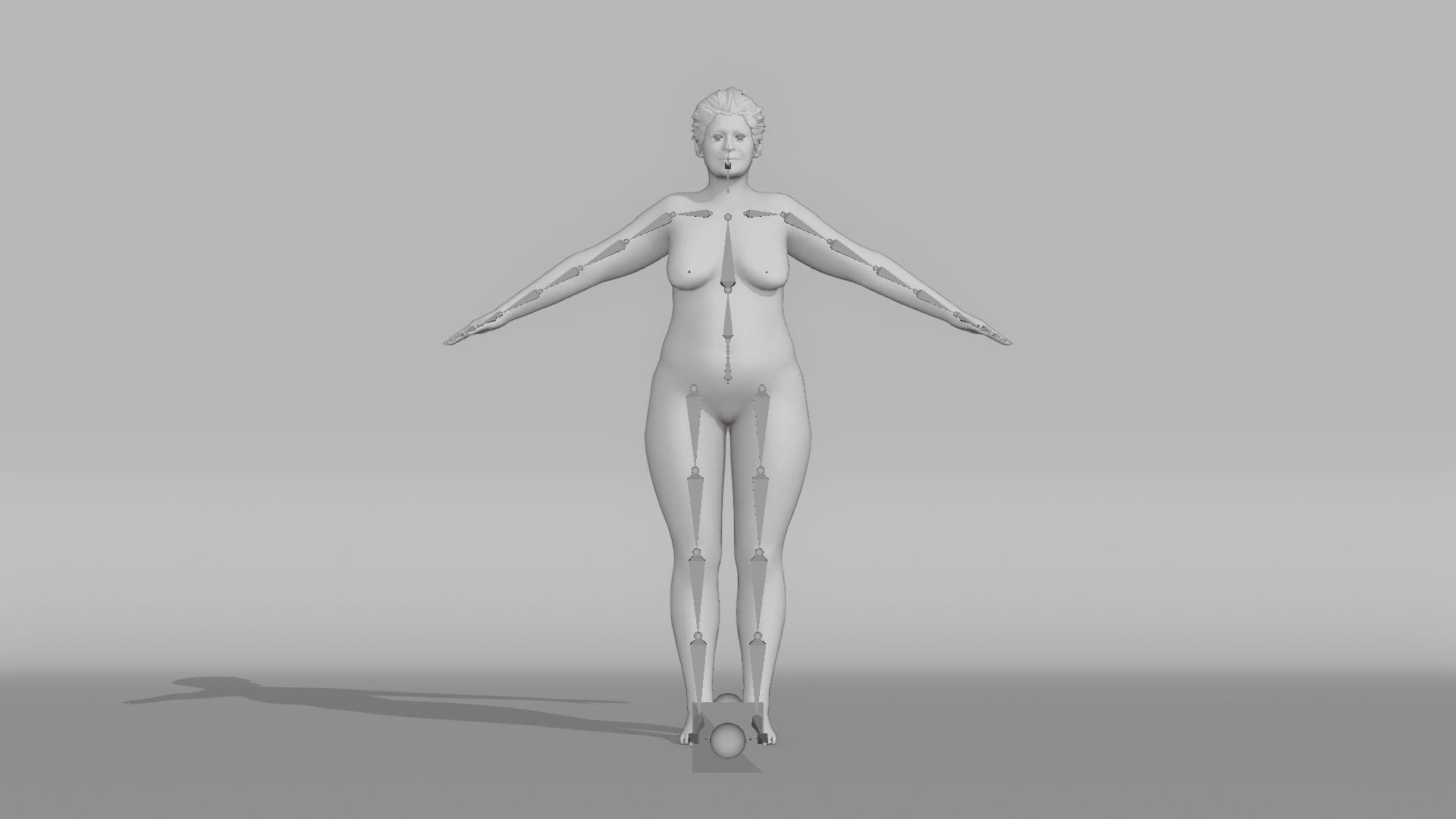 Realistic Female Character - Granny Tuna 3D model_11