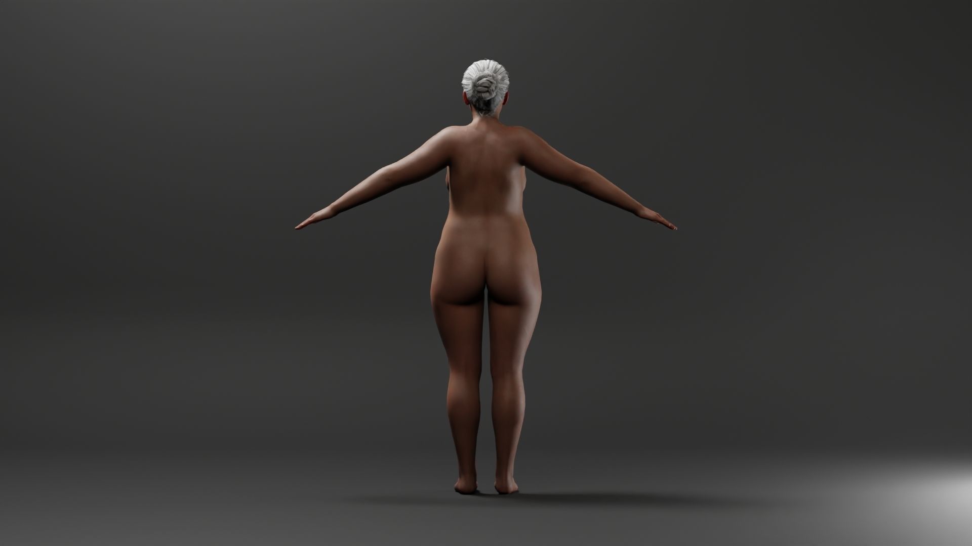 Realistic Female Character - Granny Tuna 3D model_2