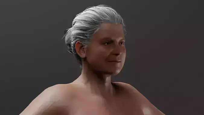 Realistic Female Character - Granny Tuna 3D model