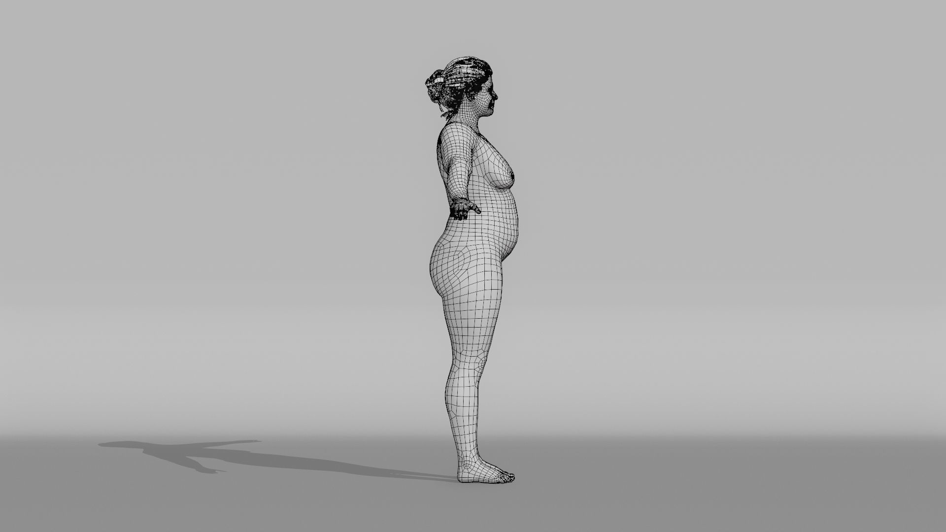 Realistic Female Character - Granny Tuna 3D model_17