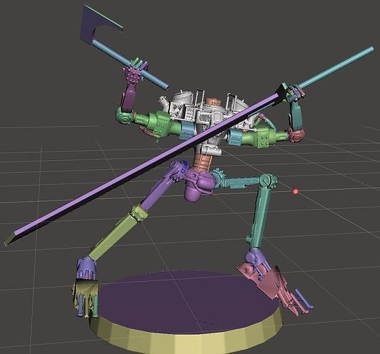 Lancer IPS-Northstar Blackbeard-Articulated 3D print model