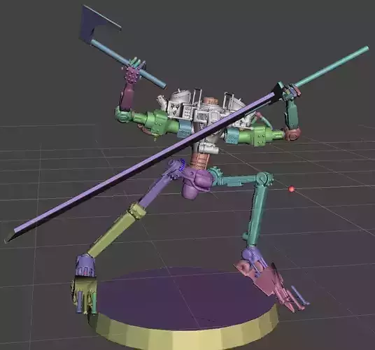 Lancer IPS-Northstar Blackbeard-Articulated 3D print model