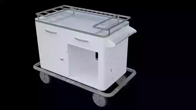 Medical Cart old Free 3D model
