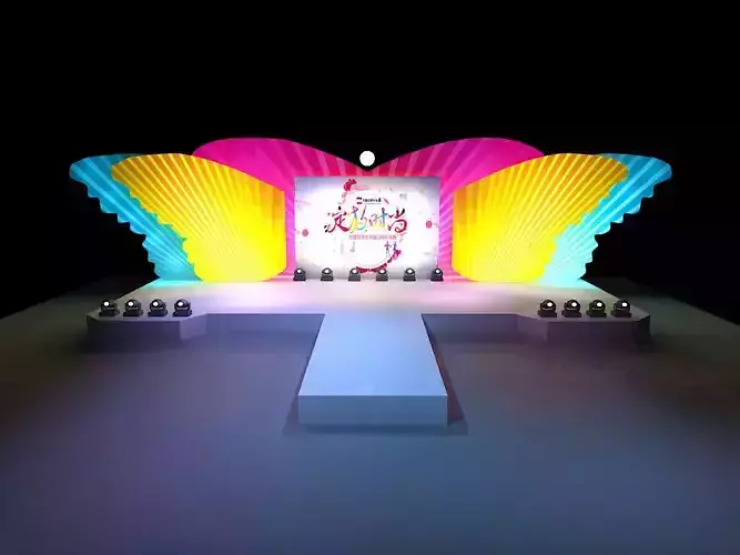 Concert party carnival stage 23 3D model