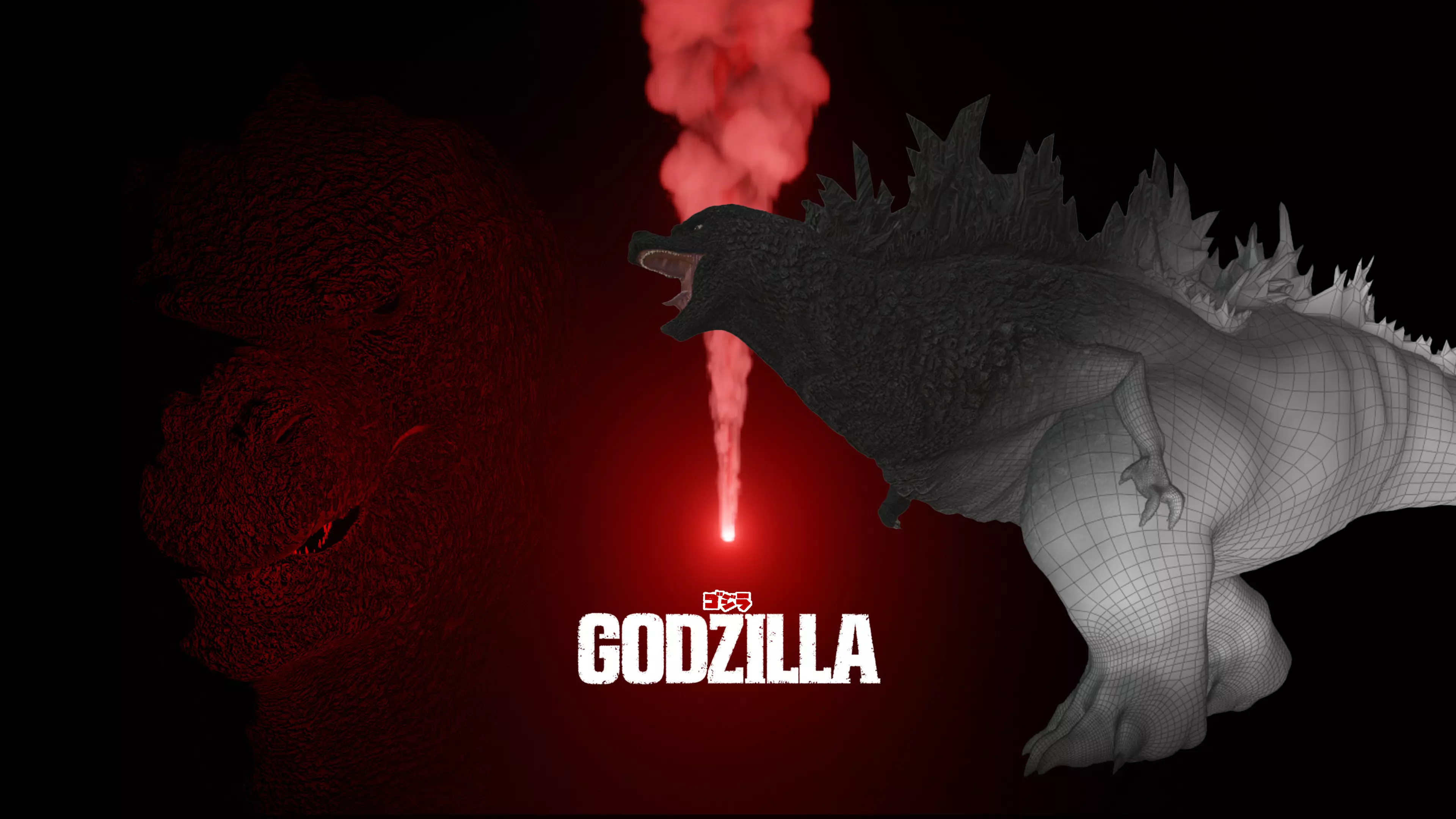Godzilla 3D Model Low-poly 3D model_0