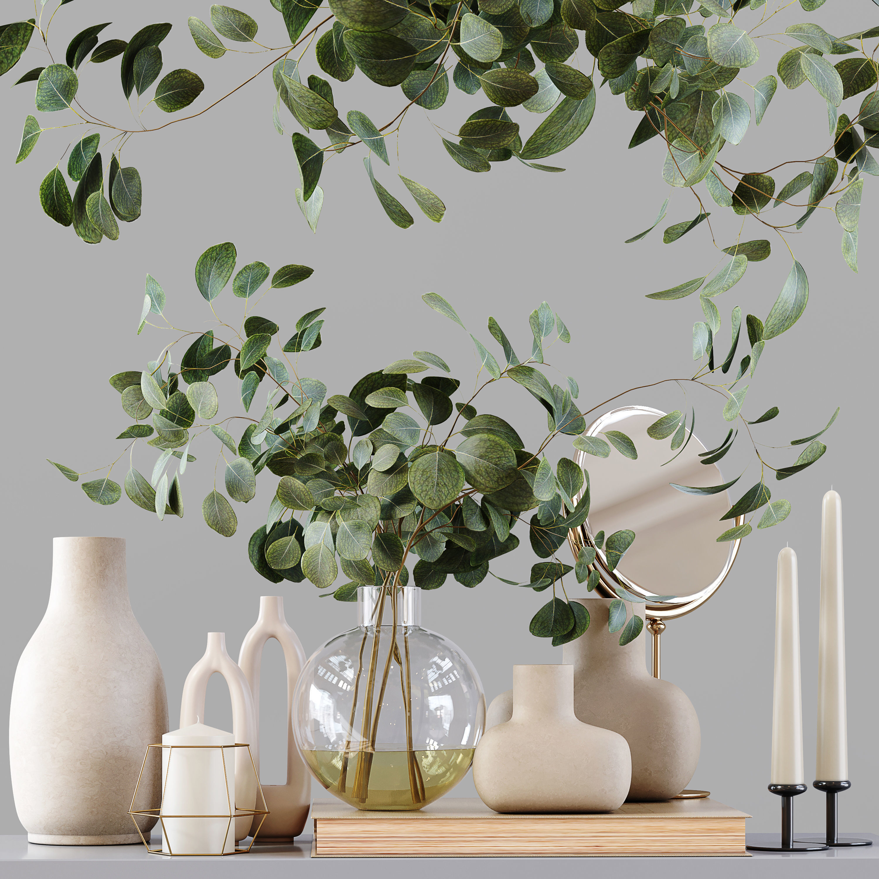 Decorative Set 197 Low-poly 3D model_10