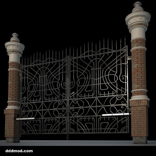 gates automatic opener modern 3D model