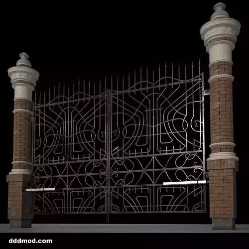 gates automatic opener modern 3D model