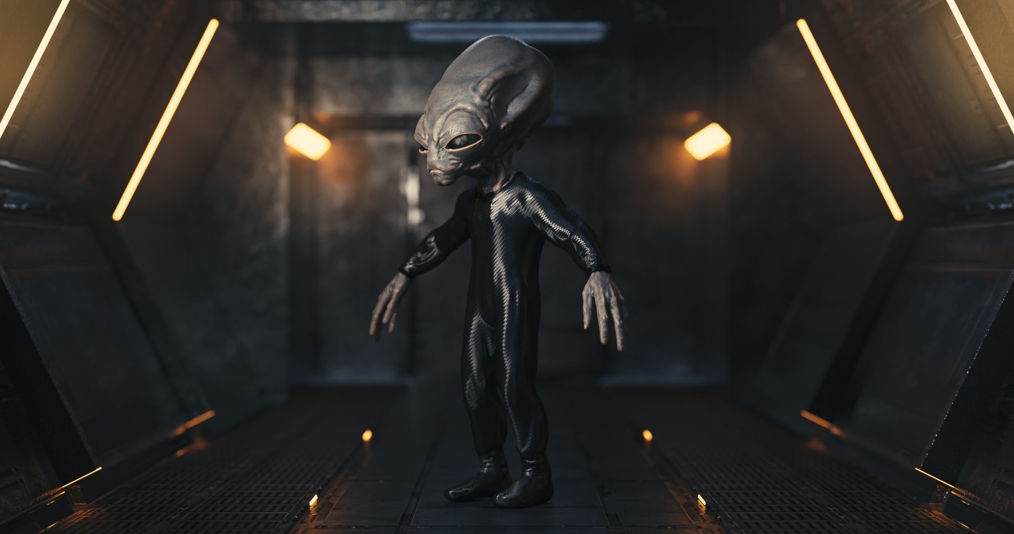 Classic Alien Blender 3D model_13
