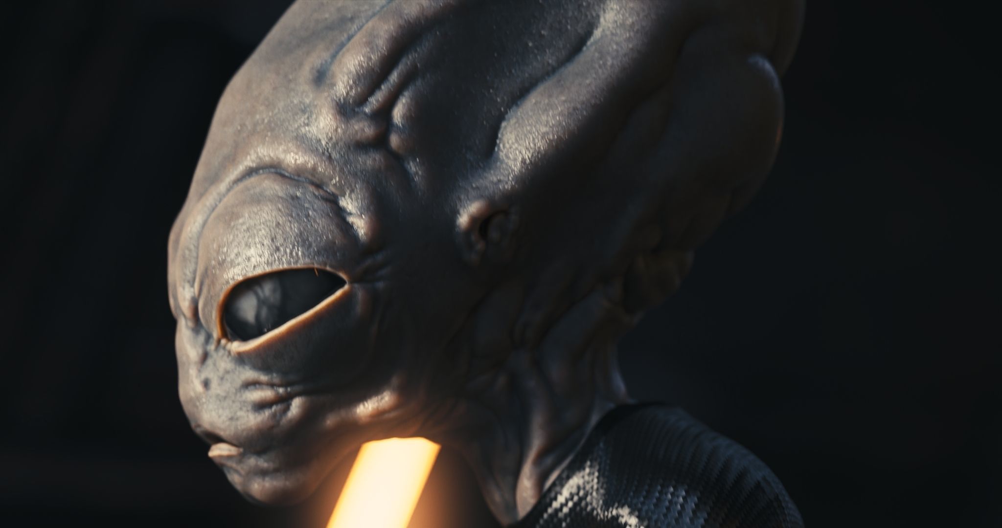 Classic Alien Blender 3D model_4