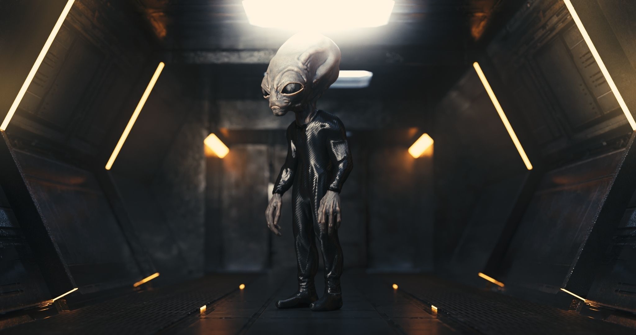 Classic Alien Blender 3D model_2