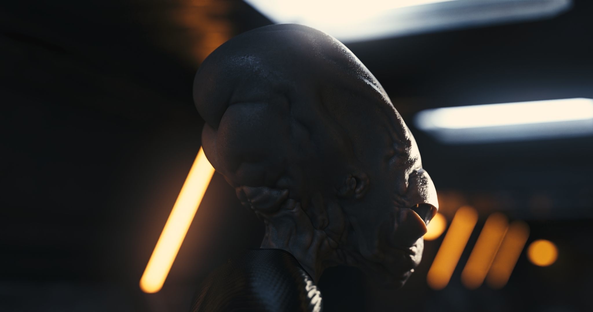 Classic Alien Blender 3D model_8