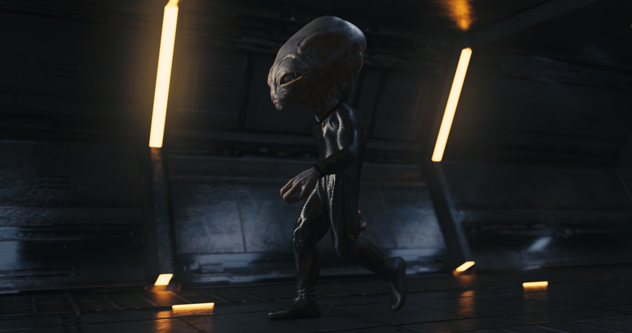 Classic Alien Blender 3D model_10