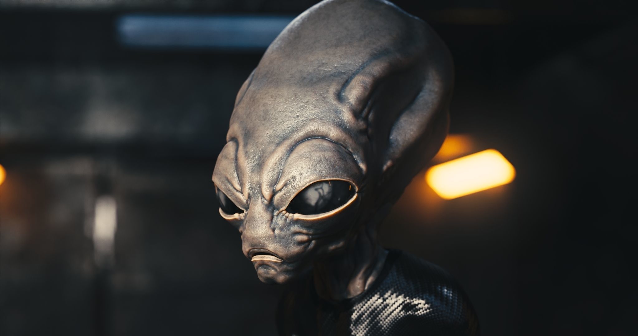 Classic Alien Blender 3D model_3