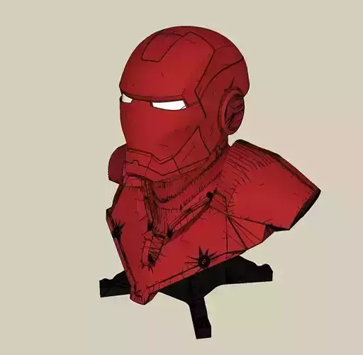 Marvel Iron Man Mark III Head Model 