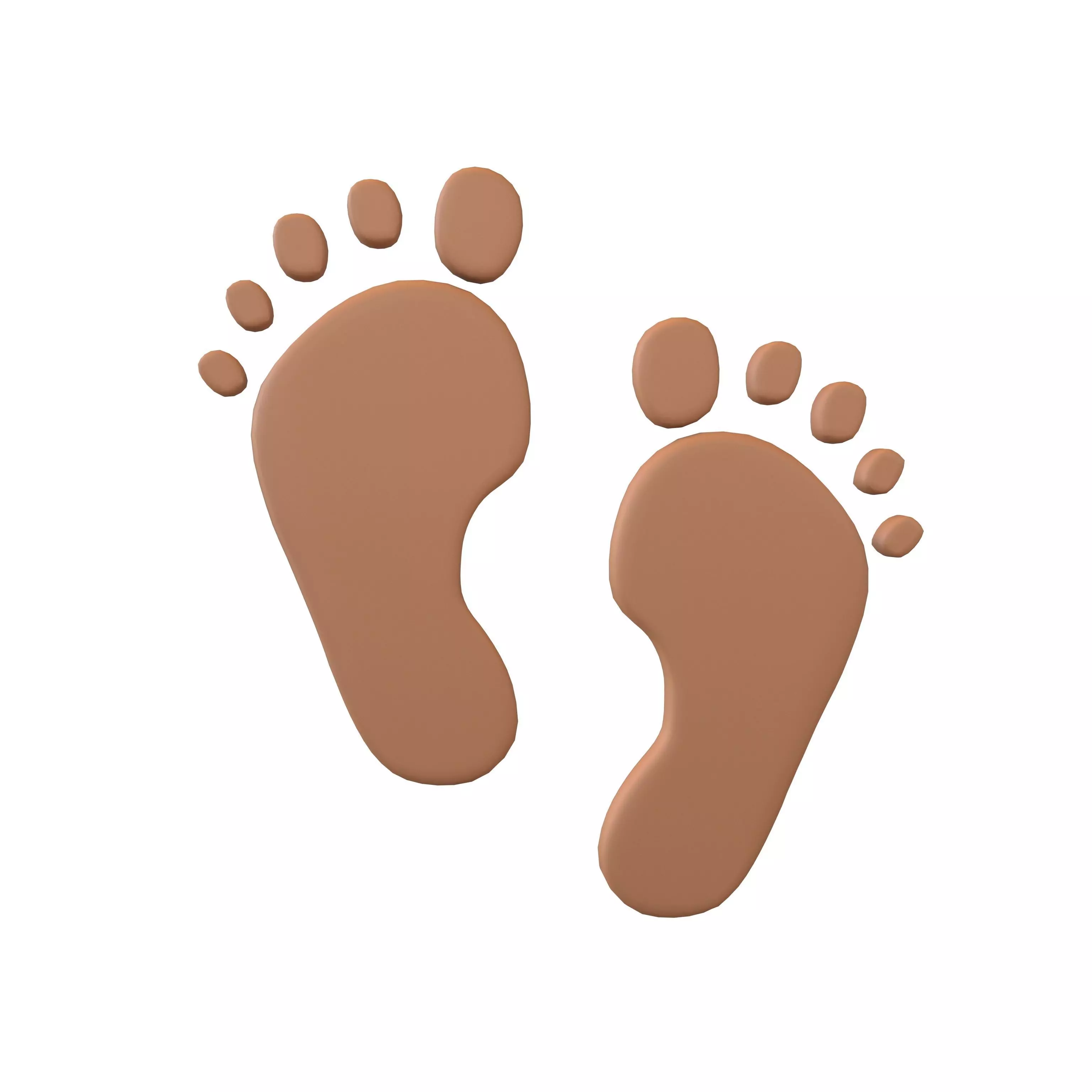 Footprints v3 005 Low-poly 3D model_0