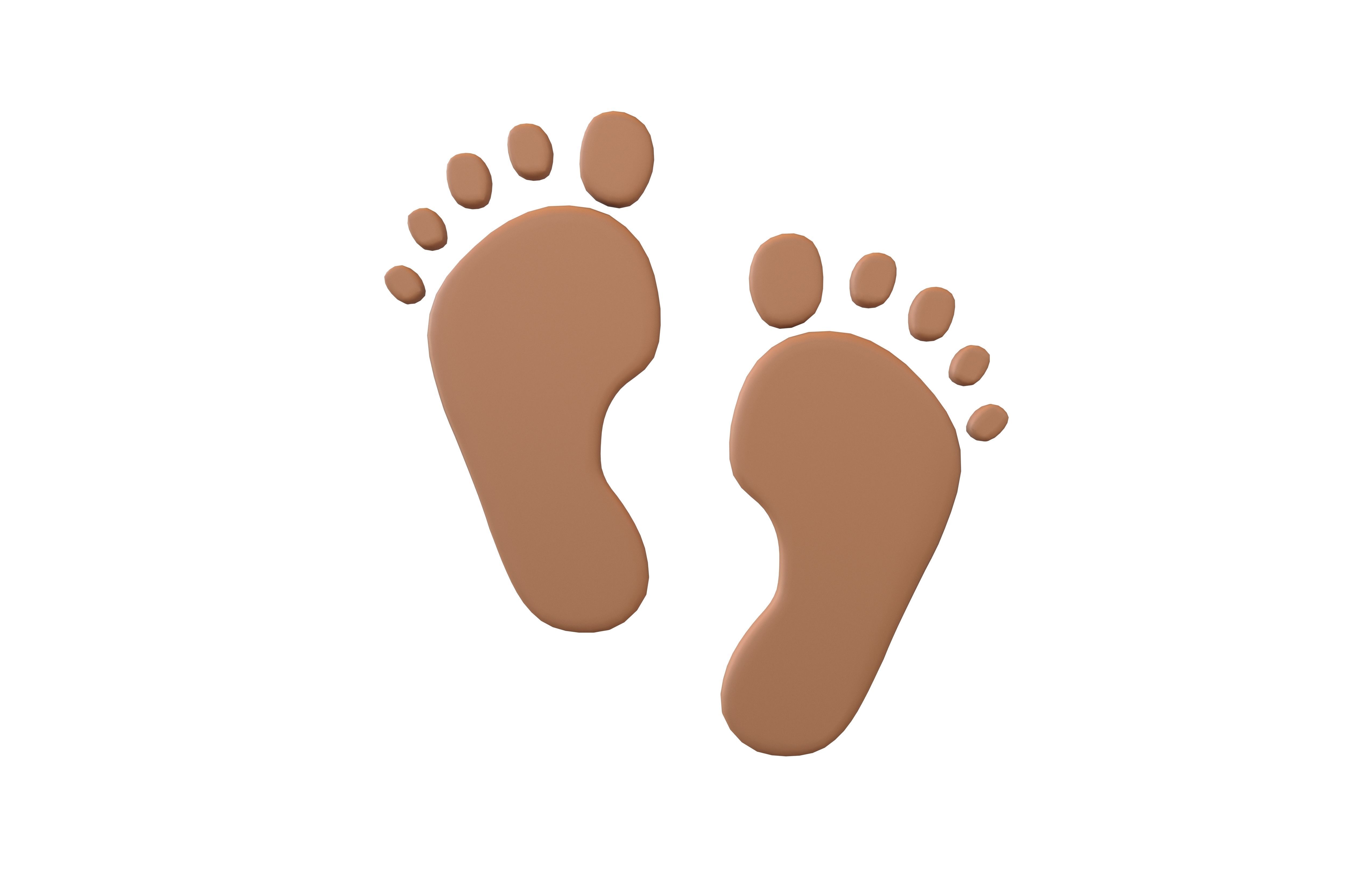 Footprints v3 005 Low-poly 3D model_2