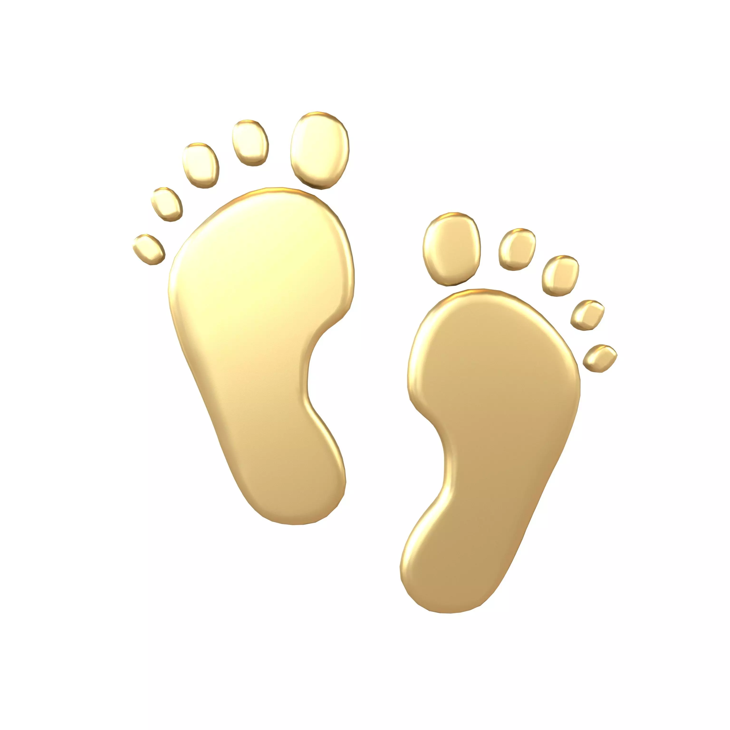 Footprints v3 007 Low-poly 3D model_0