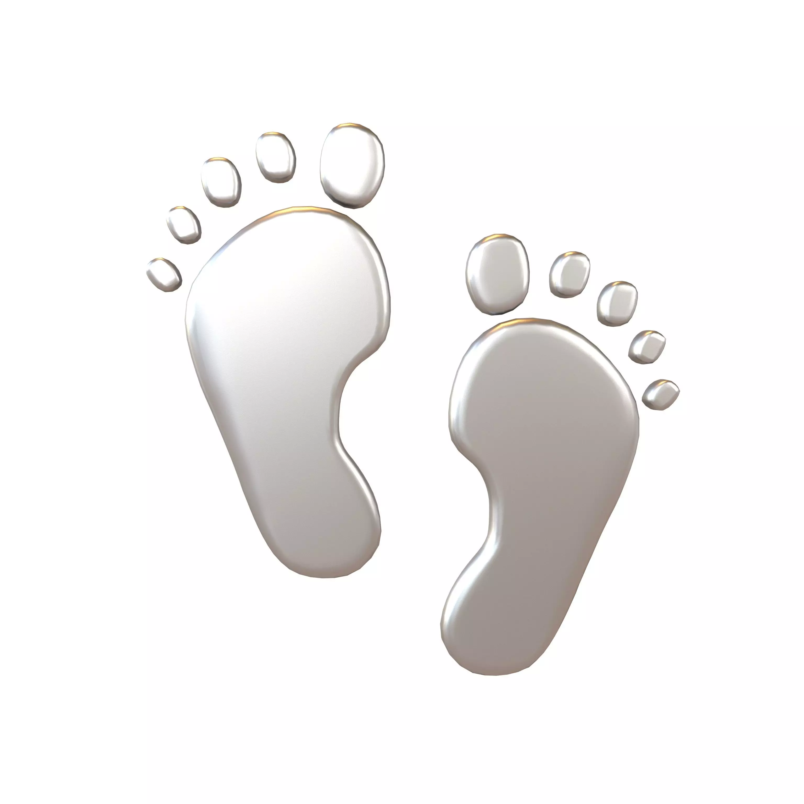Footprints v3 008 Low-poly 3D model_0