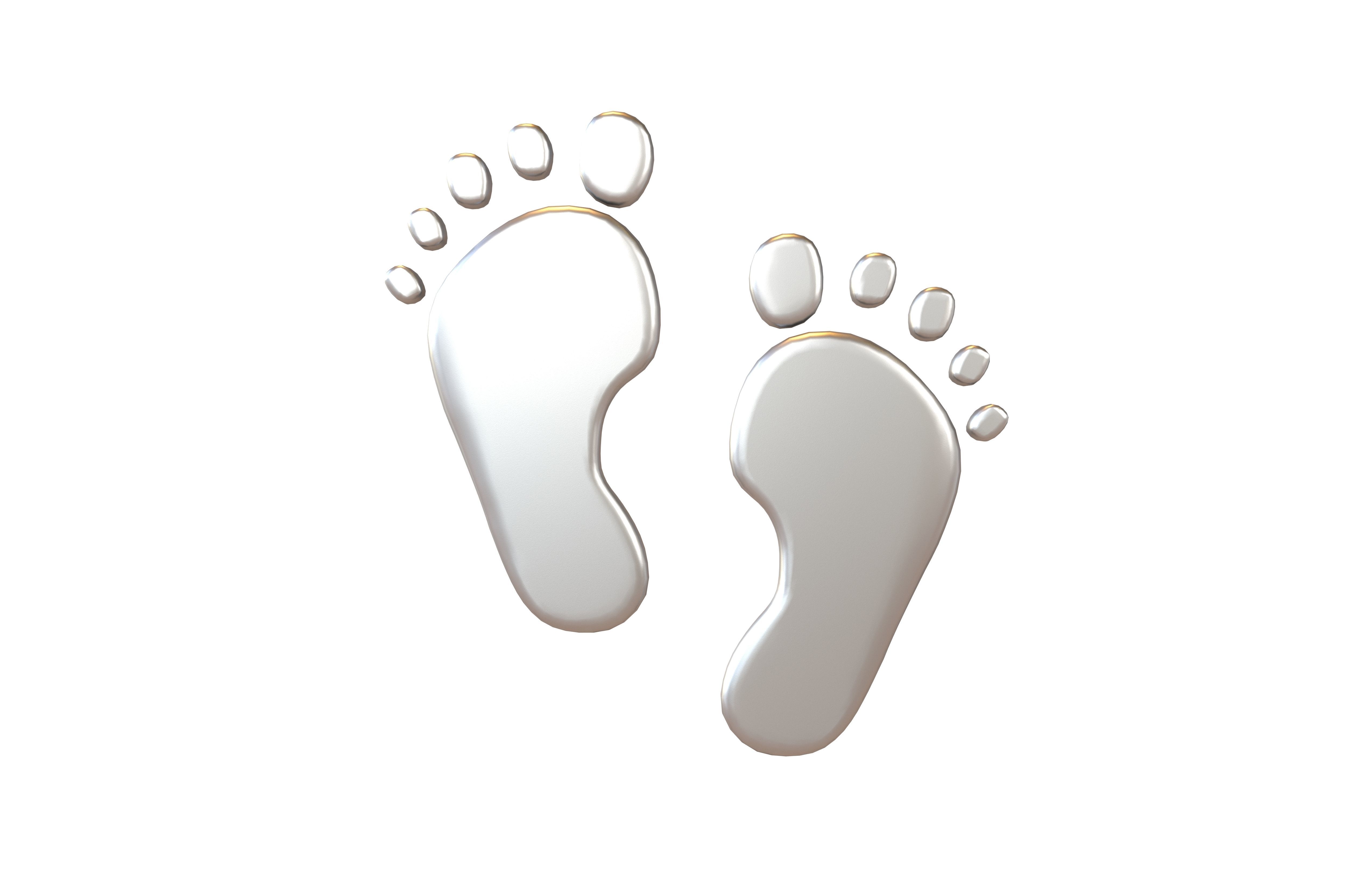 Footprints v3 008 Low-poly 3D model_1
