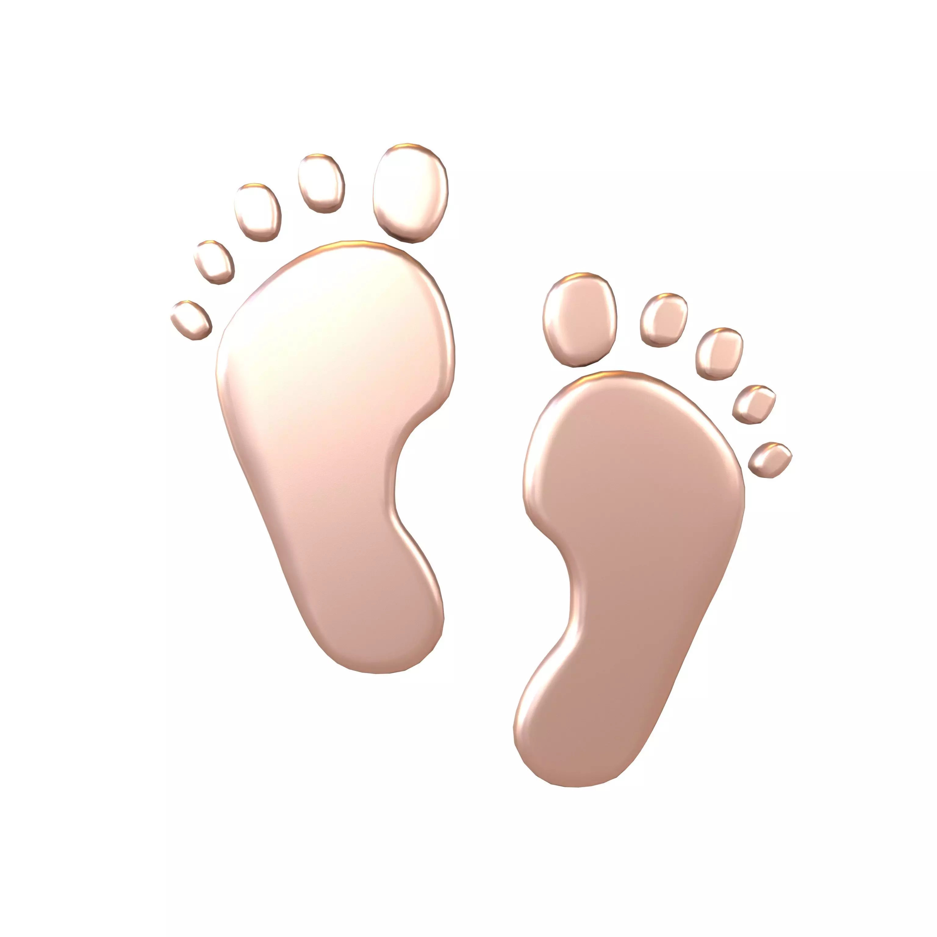 Footprints v3 009 Low-poly 3D model_0