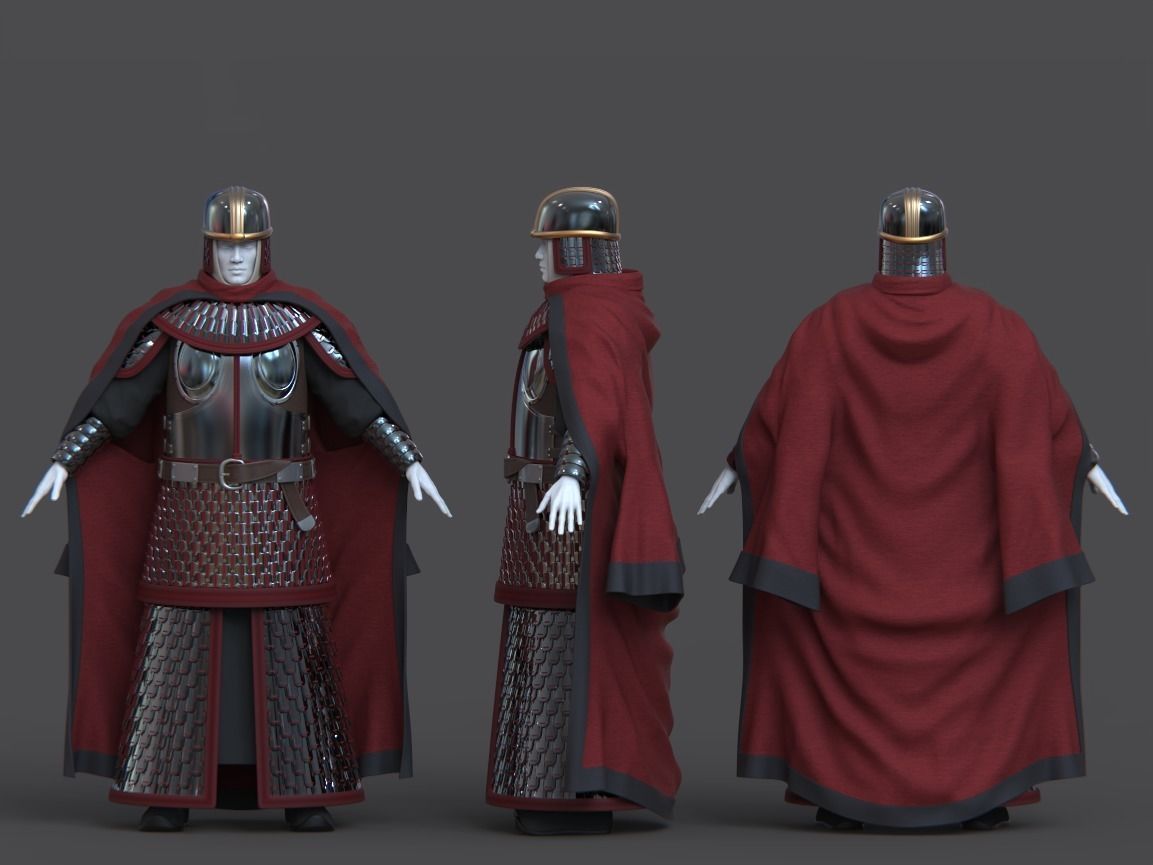 07-Ancient Chinese Armor-Sui Dynasty 3D model_9
