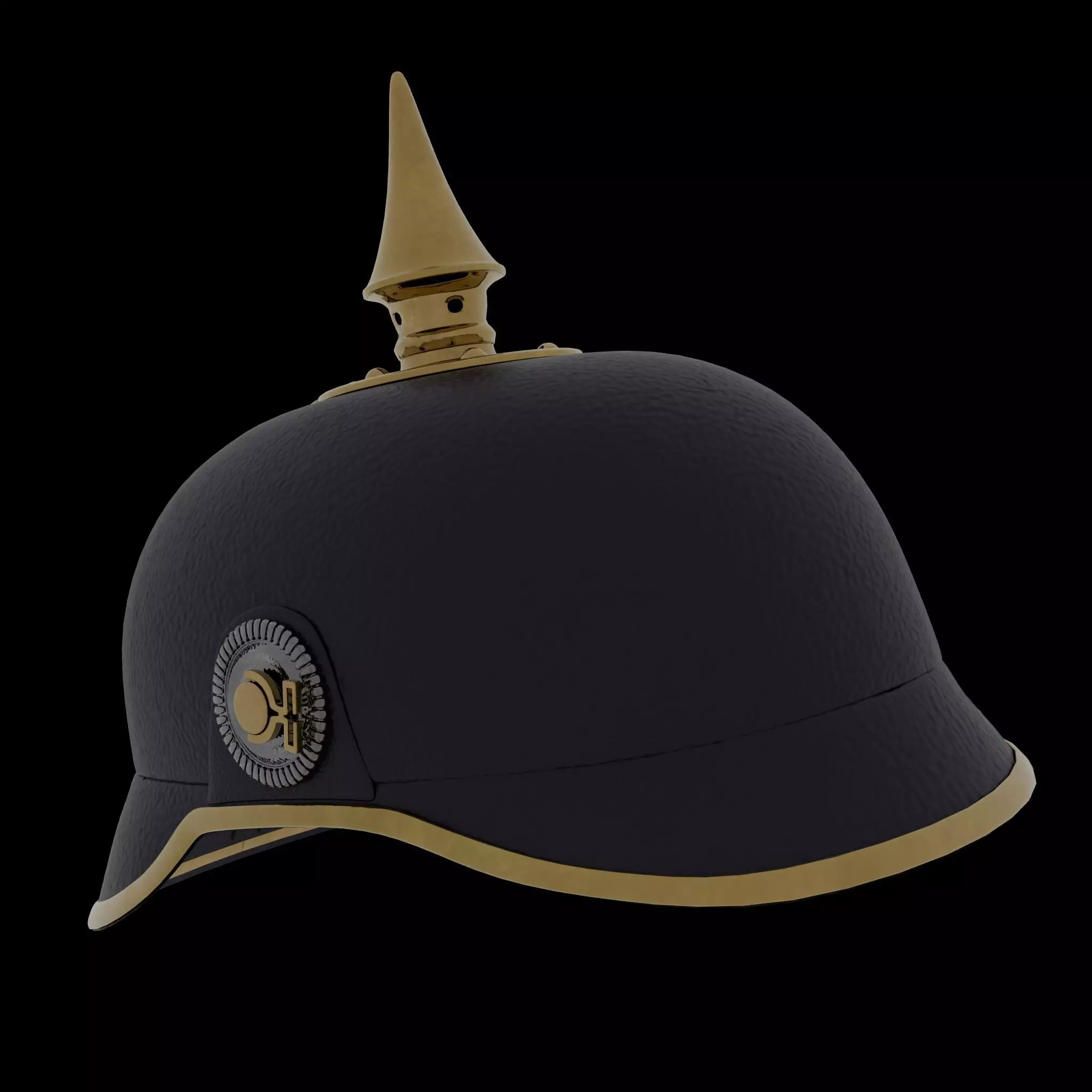 German WW1 Picklehaube Helmet Low-poly 3D model