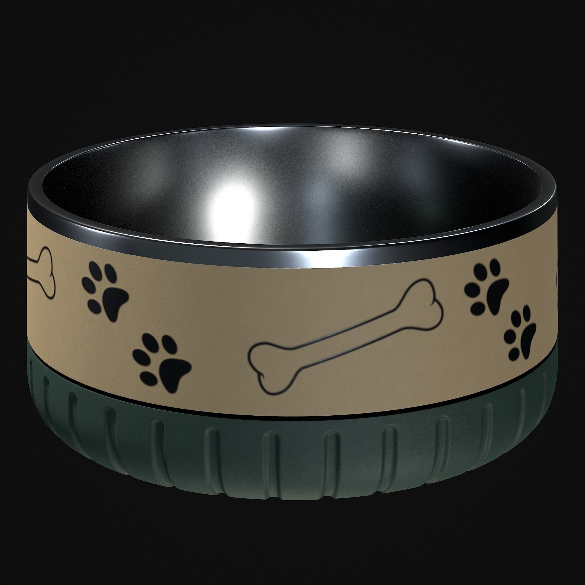Dog bowl 3D model_20