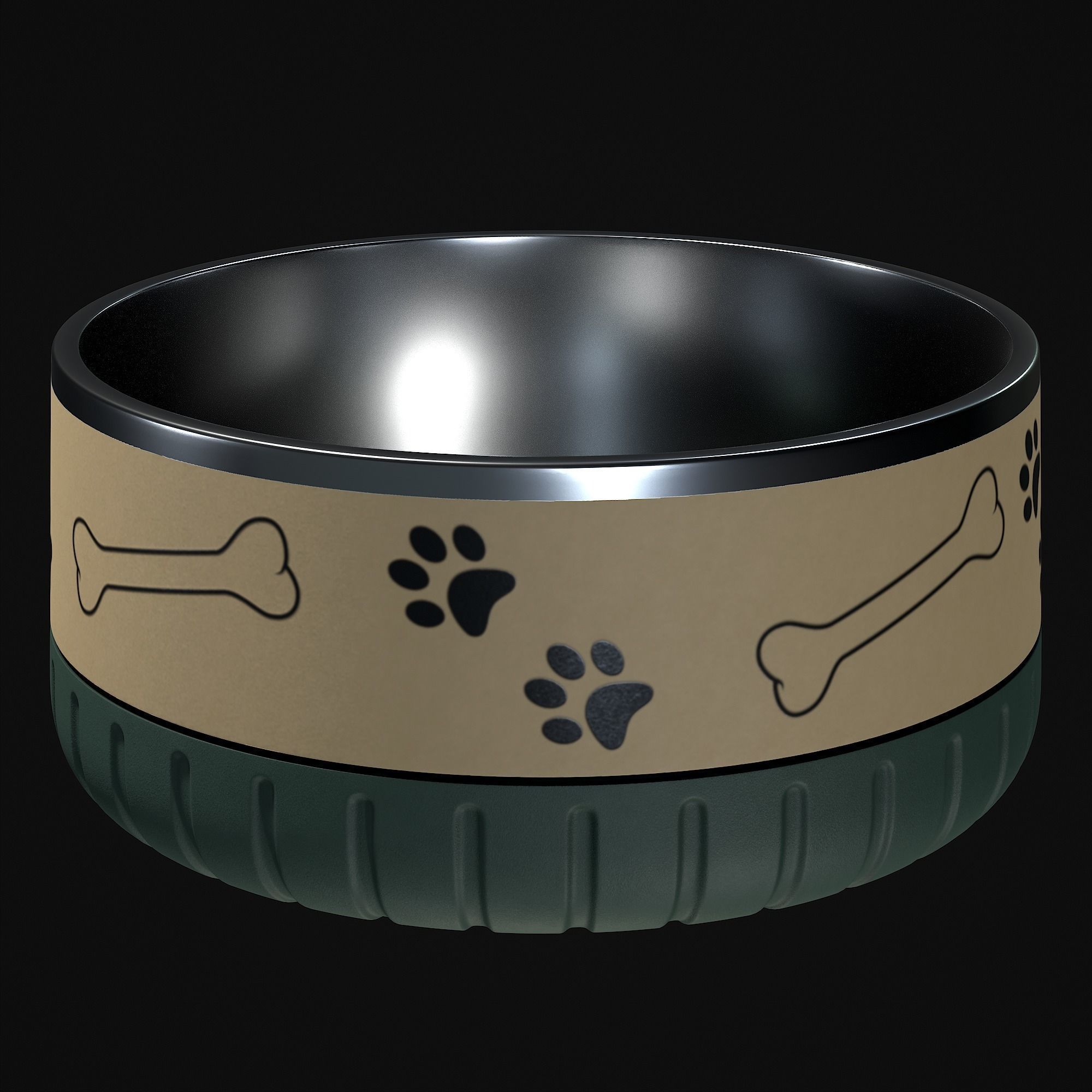 Dog bowl 3D model_22