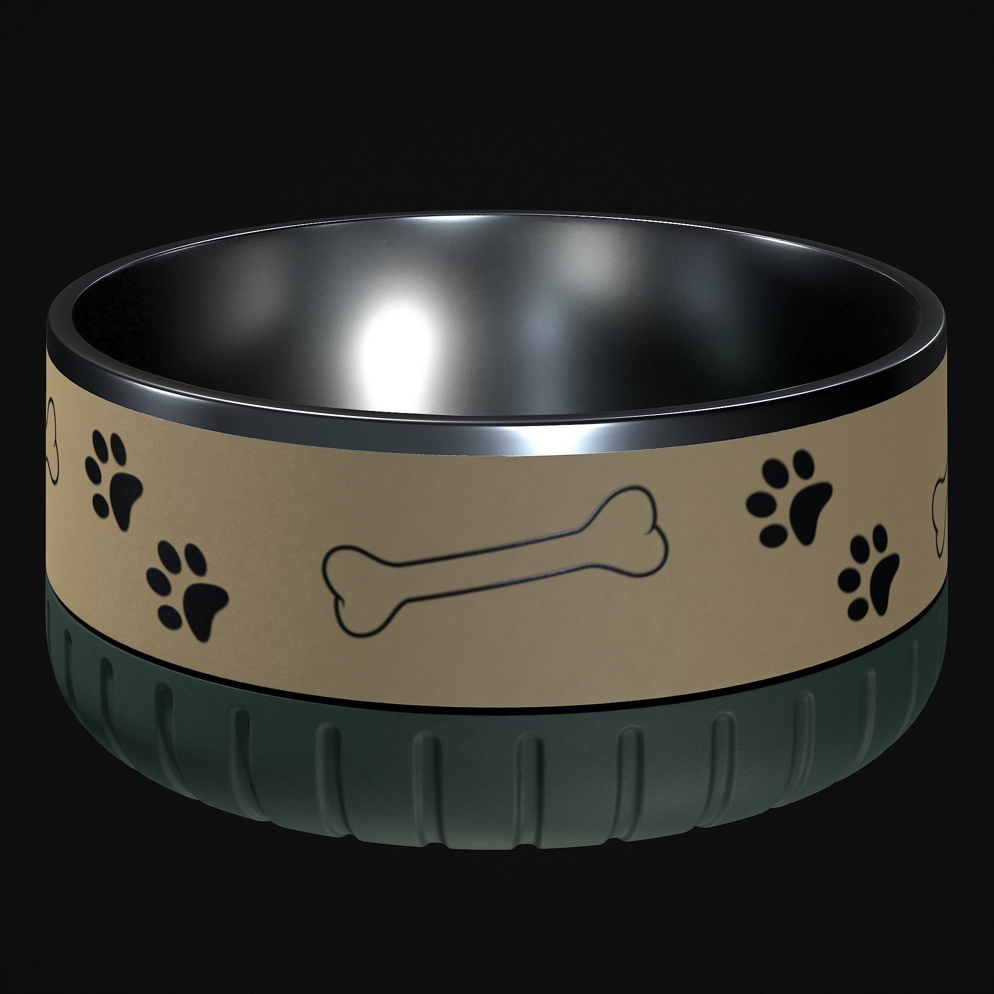 Dog bowl 3D model_25