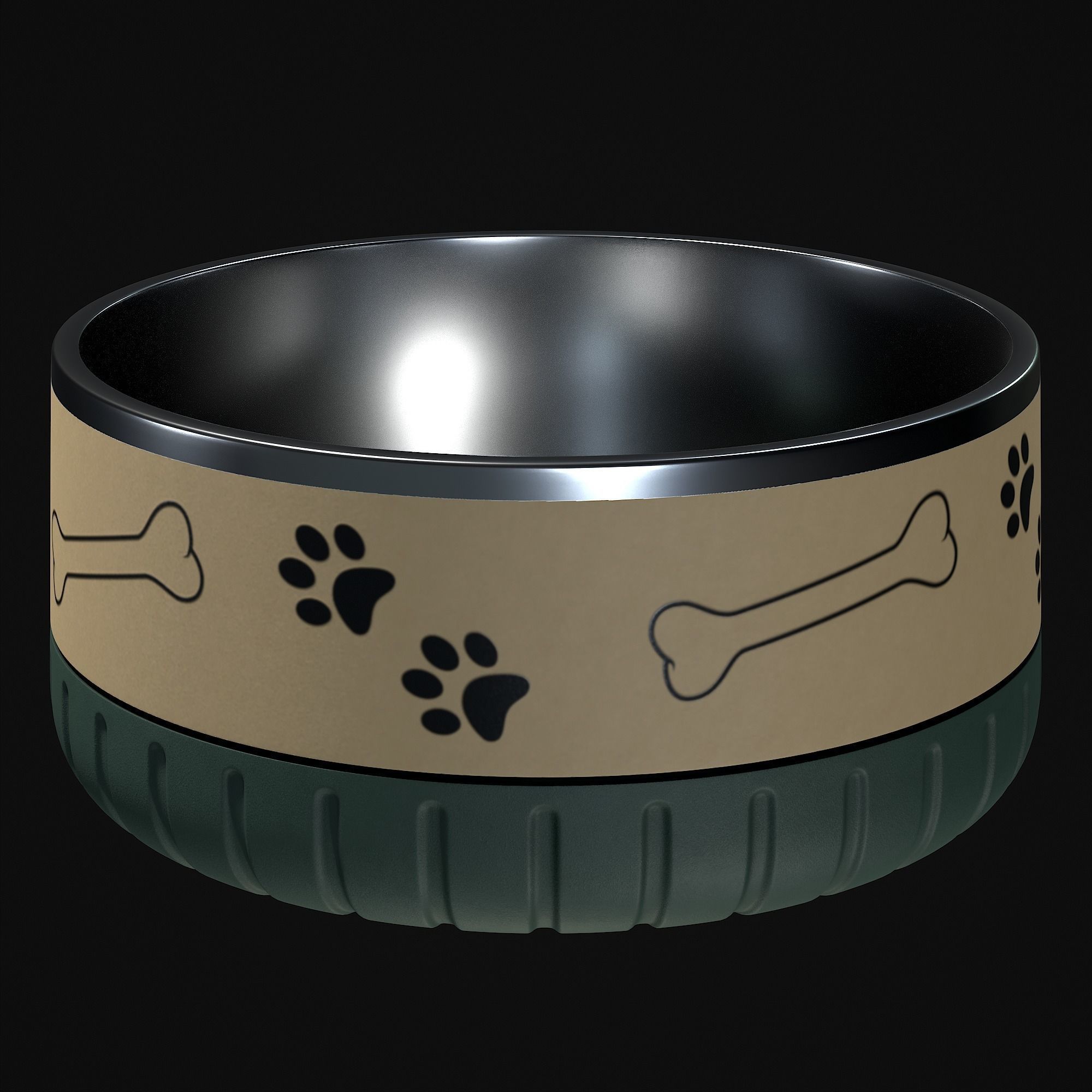 Dog bowl 3D model_27