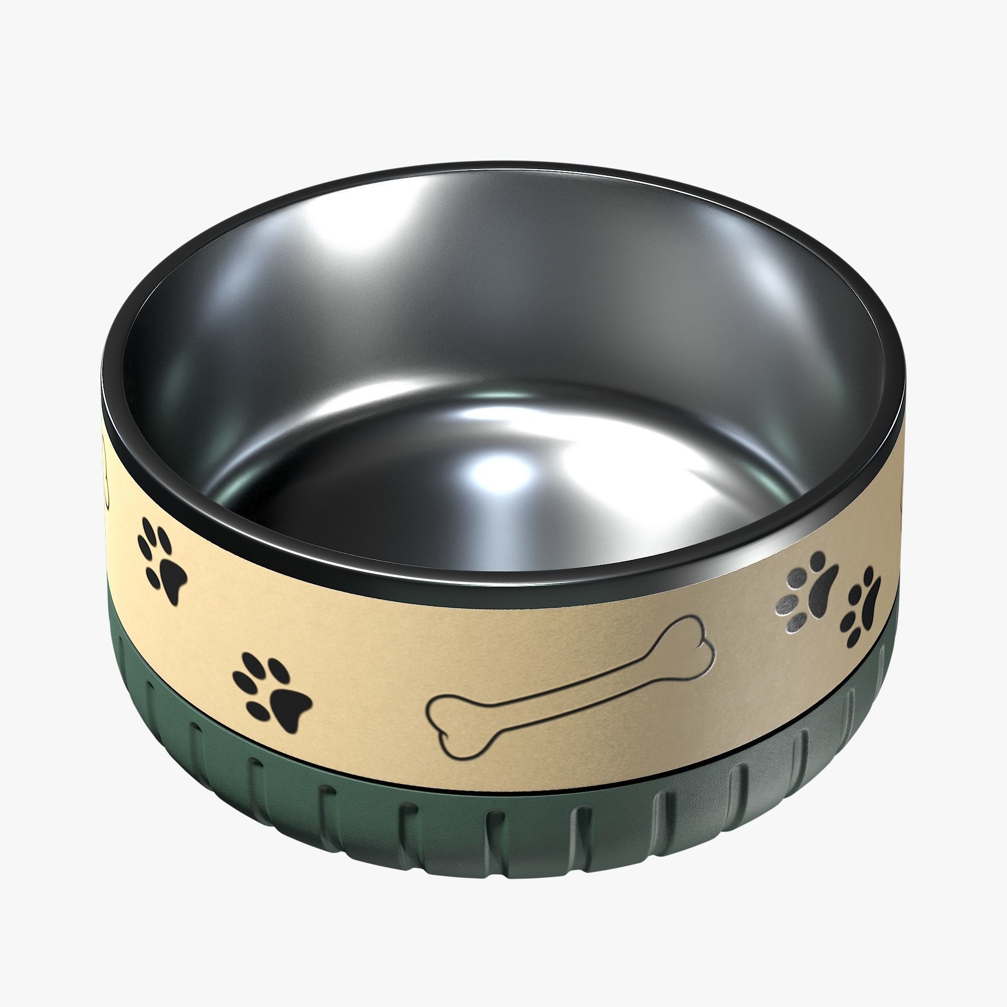Dog bowl 3D model_1