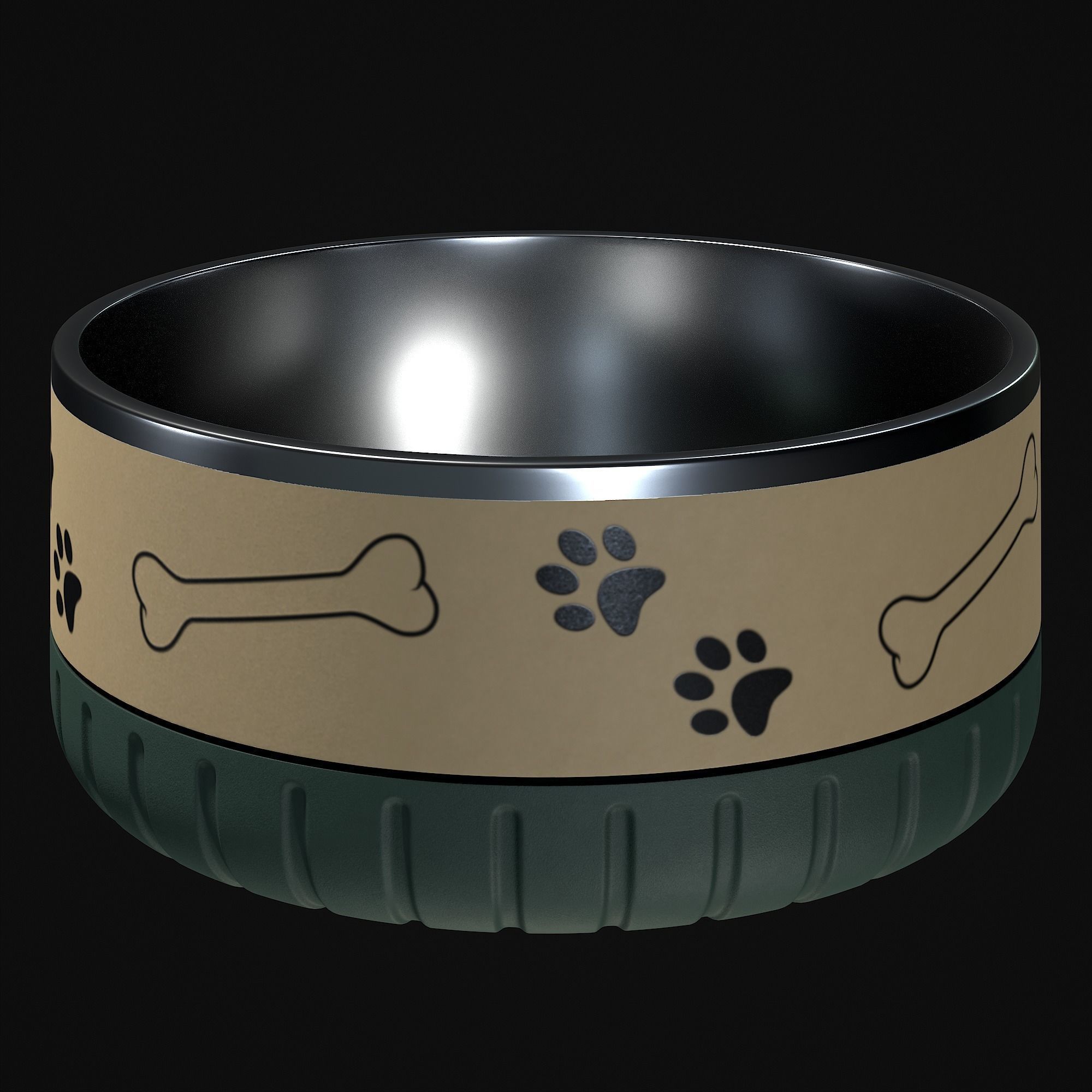 Dog bowl 3D model_23