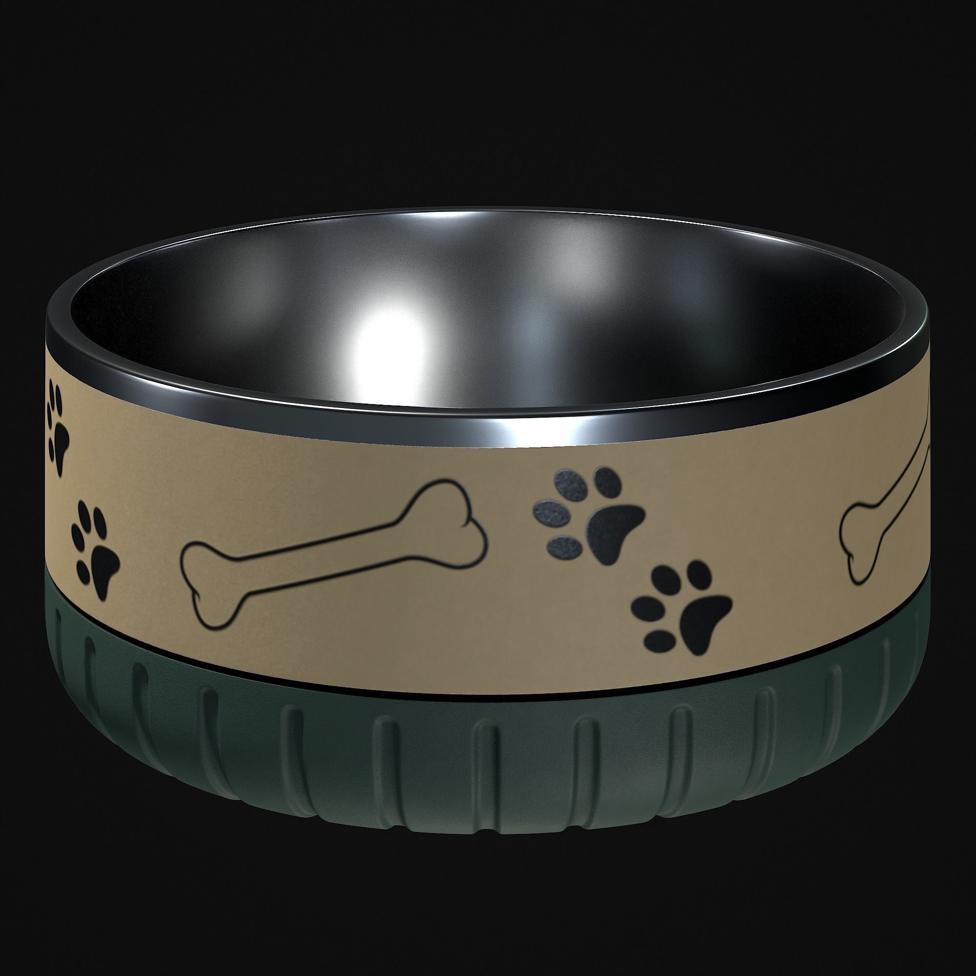 Dog bowl 3D model_18
