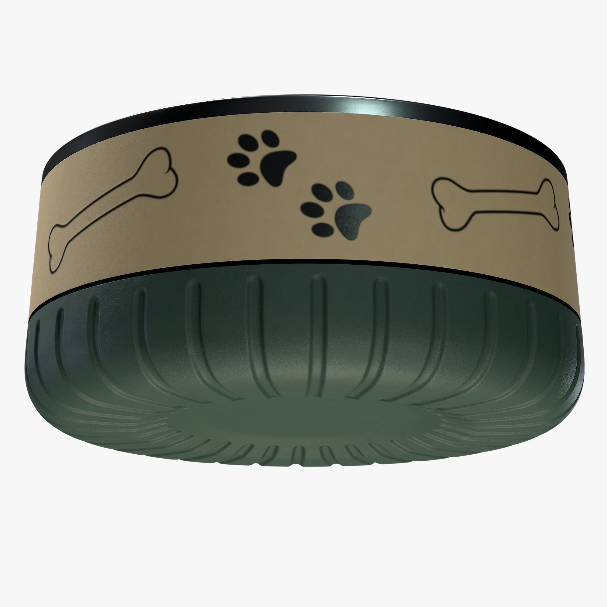Dog bowl 3D model_4