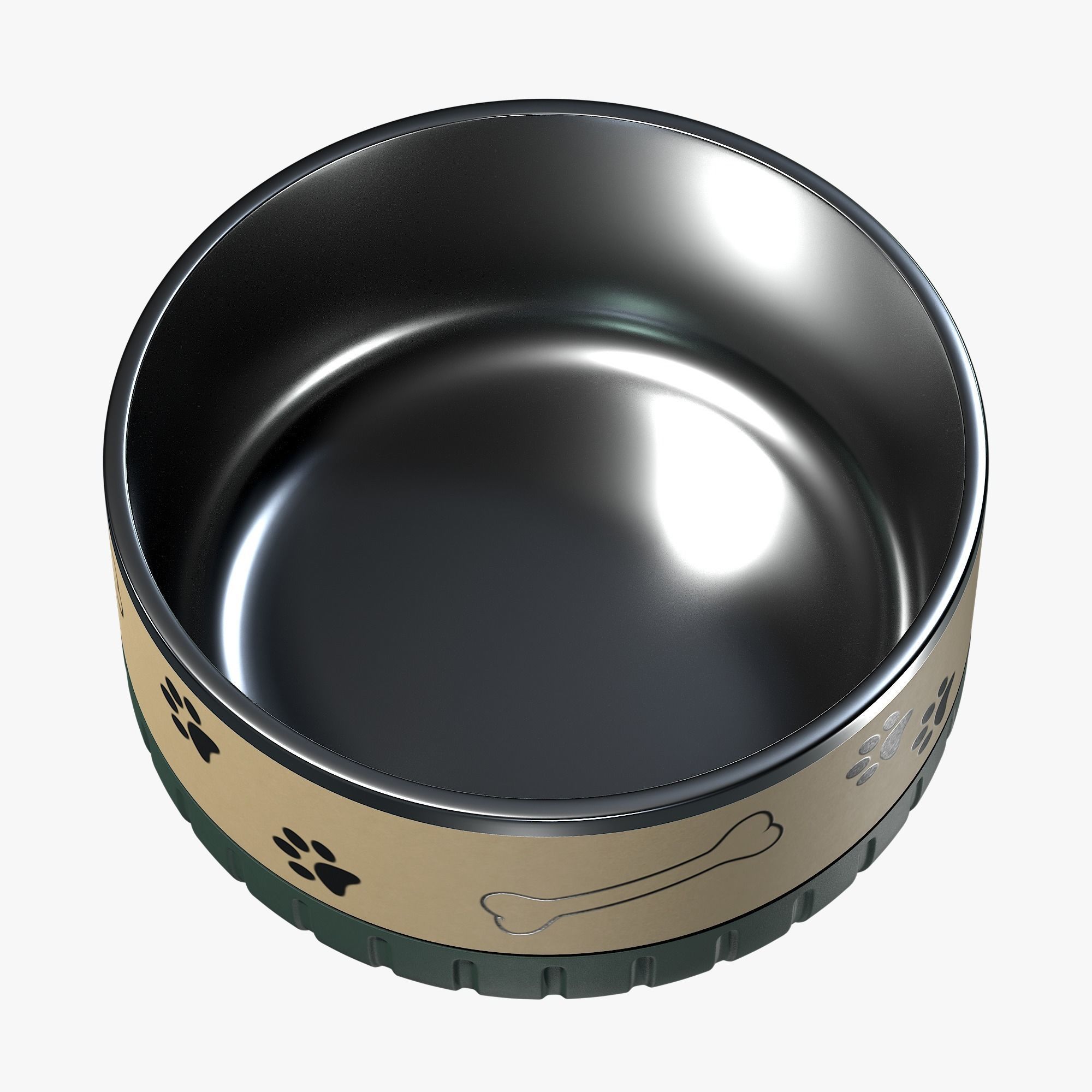 Dog bowl 3D model_3