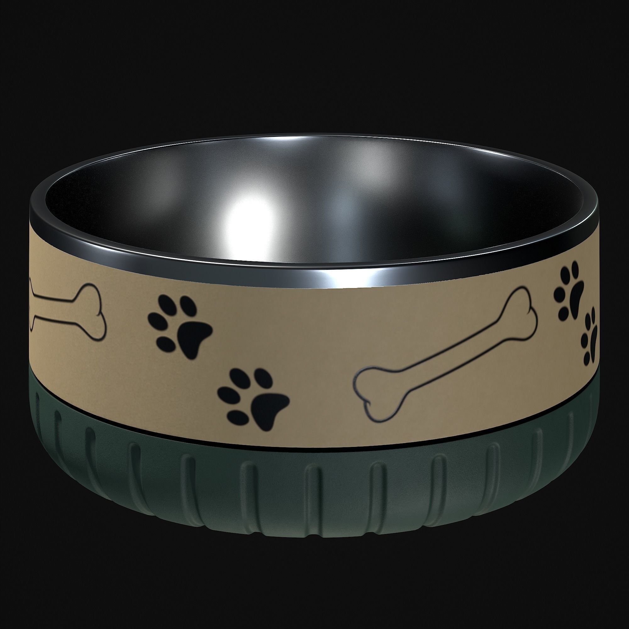 Dog bowl 3D model_21