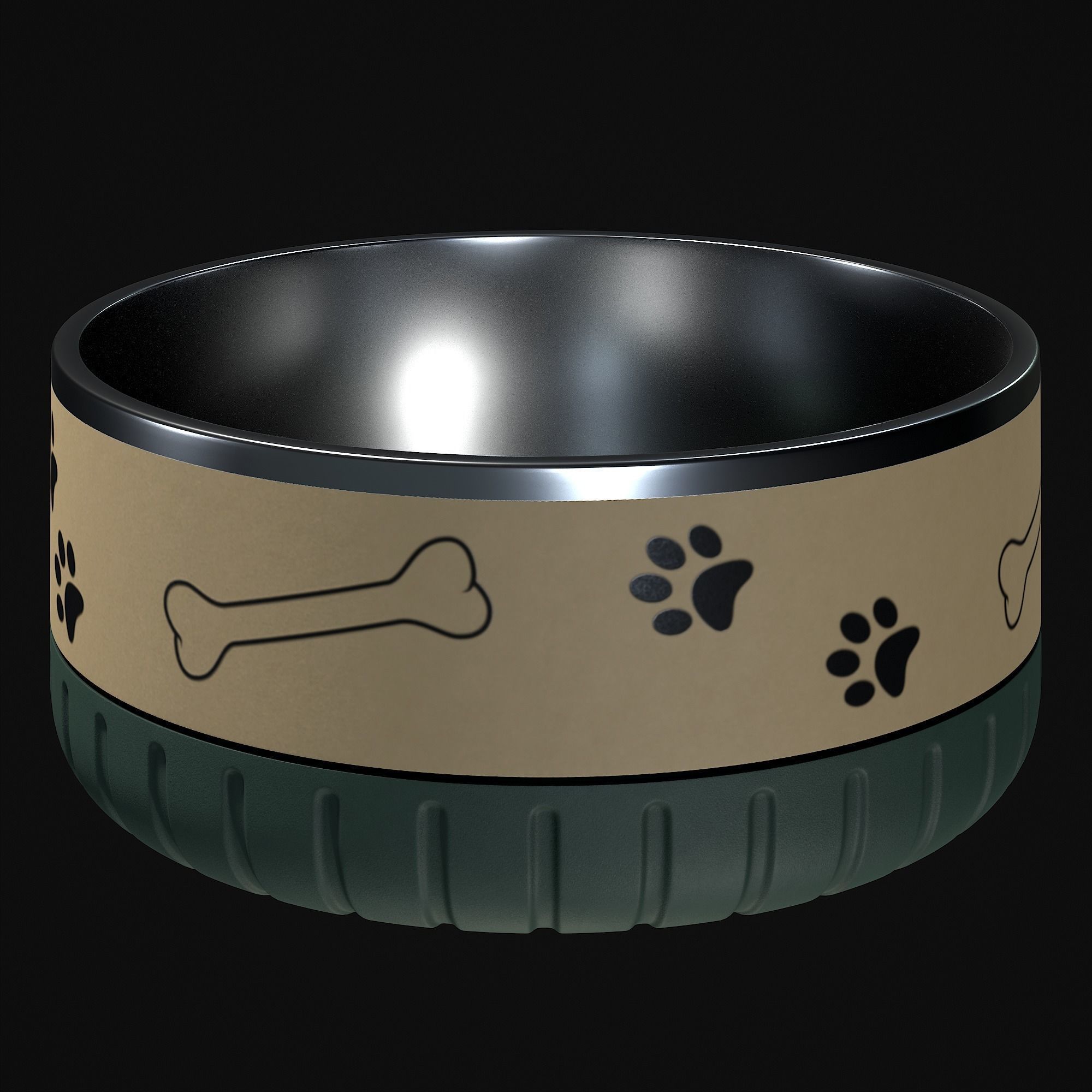 Dog bowl 3D model_12